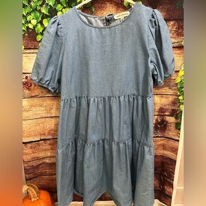 Denim Blue Midi Dress